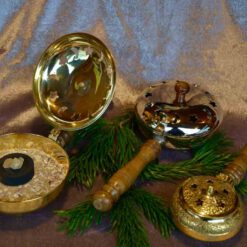 Alternative view of Räucherpfanne Aladin - Traditionelle Pfanne für intensive Räucherungen, gold/ silber, Evomina