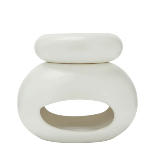 Duftlampe "Modern Weiß" – stilvolle Aromalampe für ätherische Öle & Wax Melts
