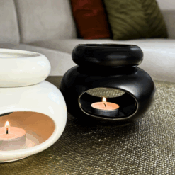 Alternative view of Duftlampe "Modern Schwarz" – stilvolle Aromalampe für ätherische Öle & Wax Melts