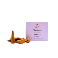 Räucherkegel Lavendel – 100% natürlich, Masala-Art | Evomina