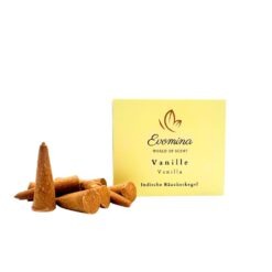 Räucherkegel Vanille – 100% natürlich, Masala-Art | Evomina