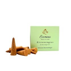 Räucherkegel Zitronengras – 100% natürlich, Masala-Art | Evomina