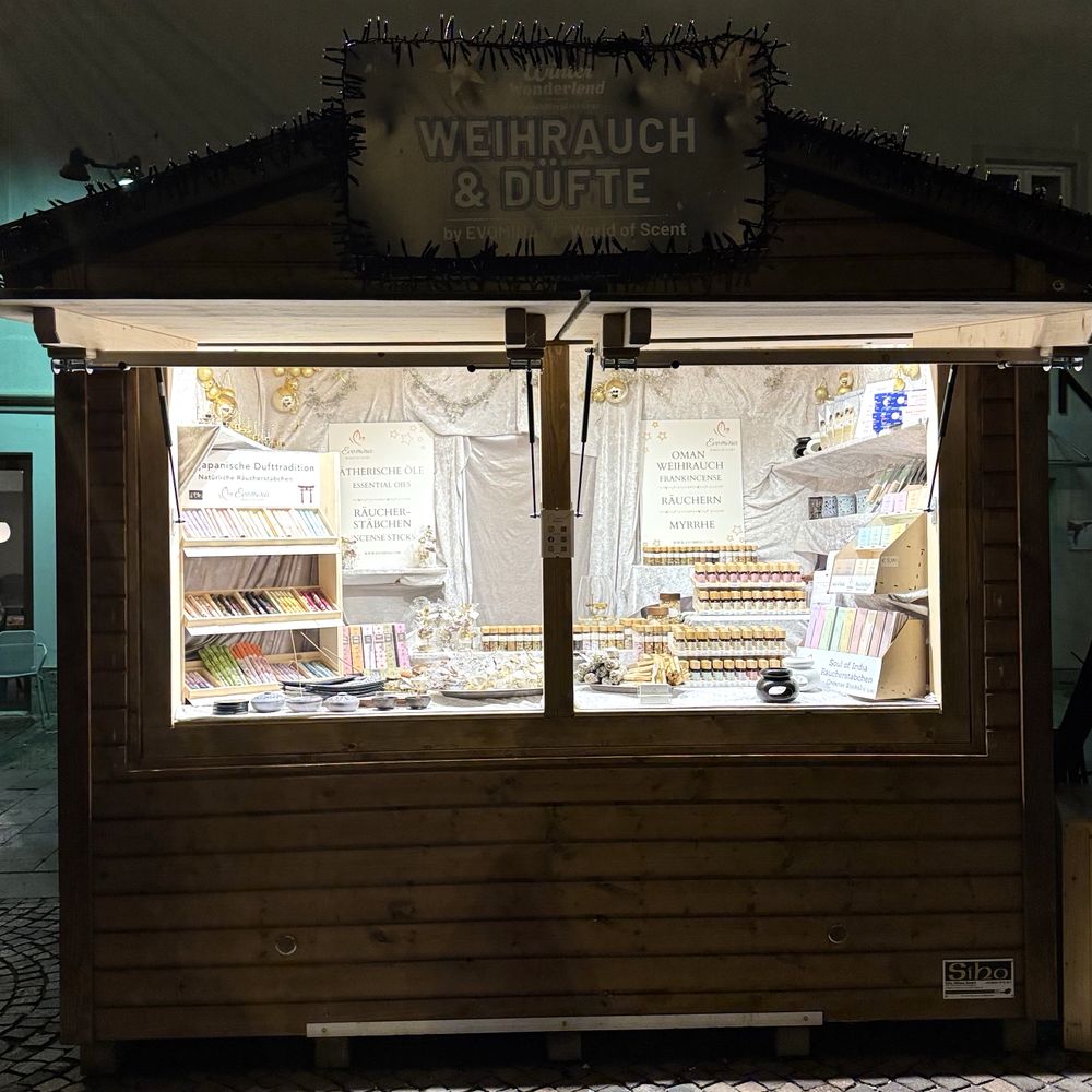 Evomina Hütte Weihrauch und Düfte am Winter Wonderlend in Graz