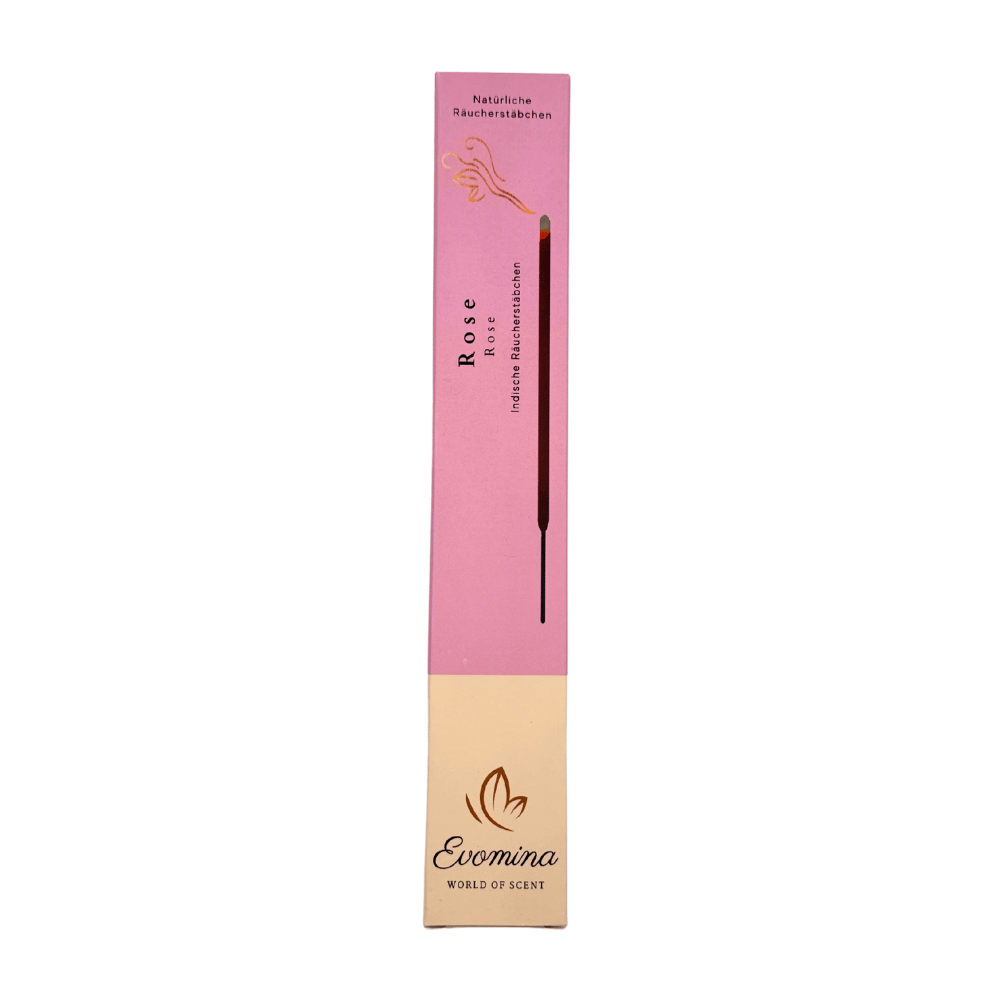Räucherstäbchen Rose – 100% natürlich, Masala-Art | Evomina